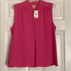 J Crew NWT button up shell/blouse. Size 14